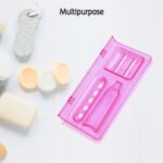 3-in-1 Glass Soap Dish for Bathroom Ware by Pure Source India - Image 6