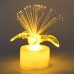 Fiber Optic Light, Mini Color Change LED Table Centerpieces, Light Up Candle - Pack of 12 - Image 3