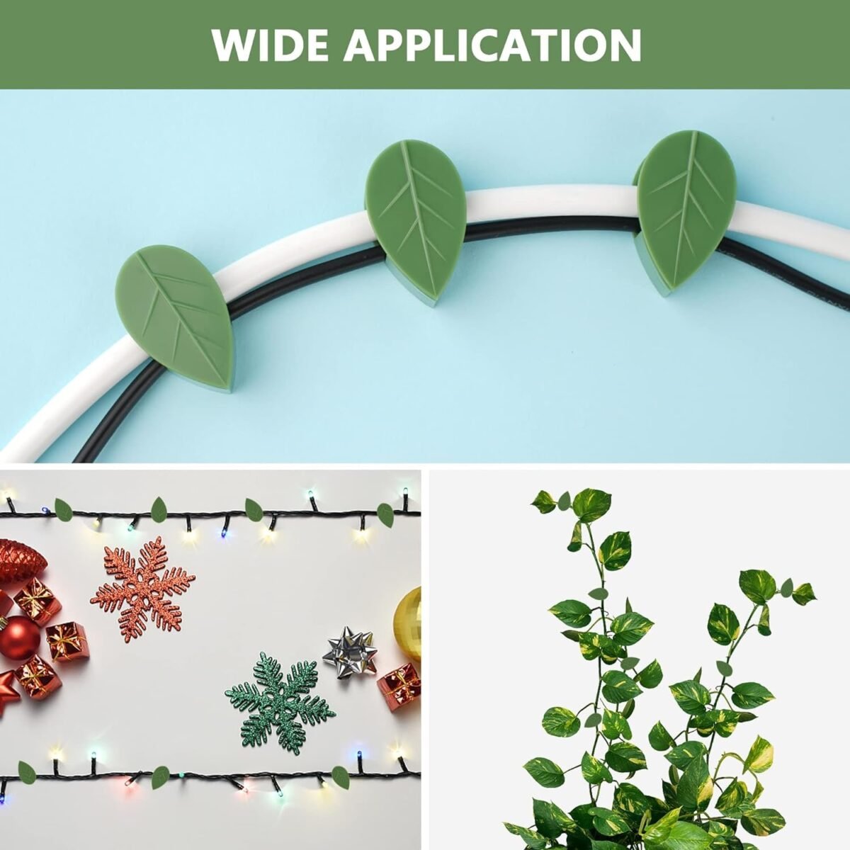 Plant Climbing Wall Clip, Self-Adhesive Vines Support Hooks for Indoor Outdoor Use (10 Pcs Set) - Image 3