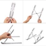 Metal Portable Laptop Stand, with 7 Adjustable Angles (1 Pc) - Image 6