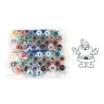 Paint by Number Kits 2 Set 24 Number Color, 6 paint brushes (2 Set) - Image 5