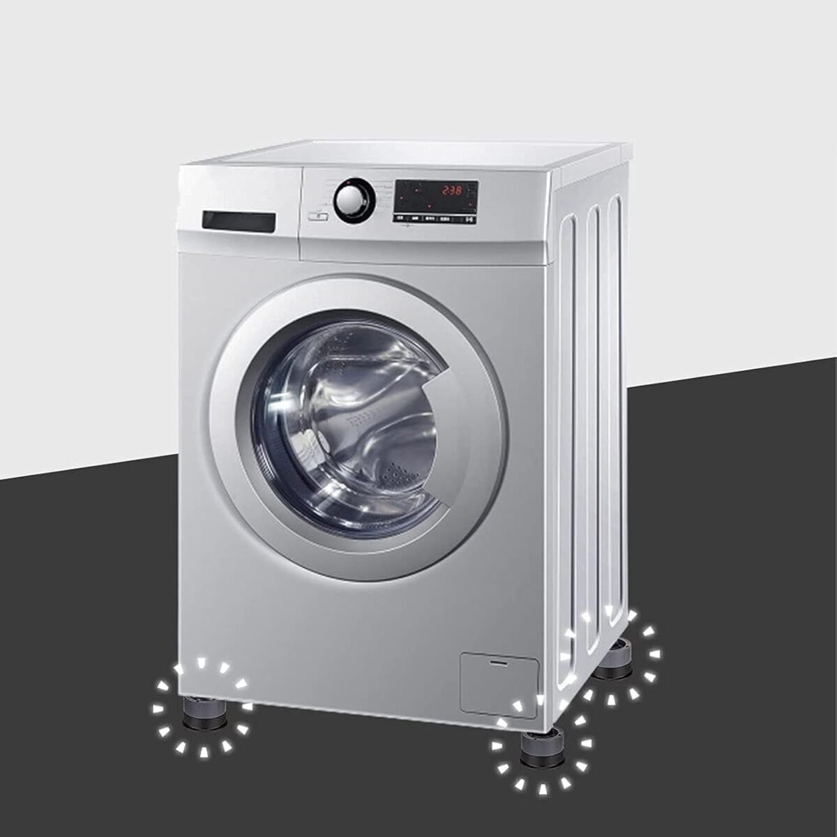 Round Washing Machine Support Pad (4 Pcs Set) - Image 9