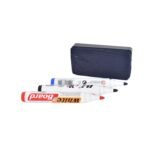 Whiteboard Marker Set (Blue, Black, Red) with Board Duster - Pack of 4 - Image 5
