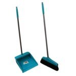 Long Handle Dustpan and Brush 2 Piece Set for Sweeping Cleaning Home Office - Image 5