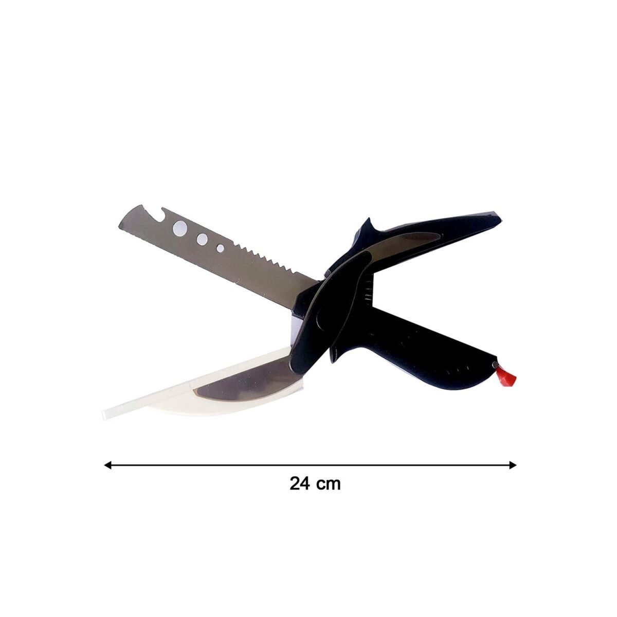 Stainless Steel 4 in 1 Clever Cutter, Black - Image 7
