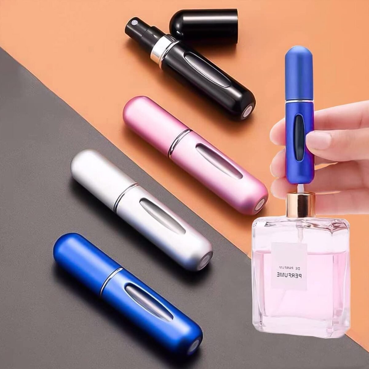 Mini Portable Perfume Empty Spray Bottle (1 Pc / Mix Color) - Image 7