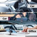 360° Rotating Magnetic Car Phone Holder in Metal (1 Pc, Folding) - Image 6