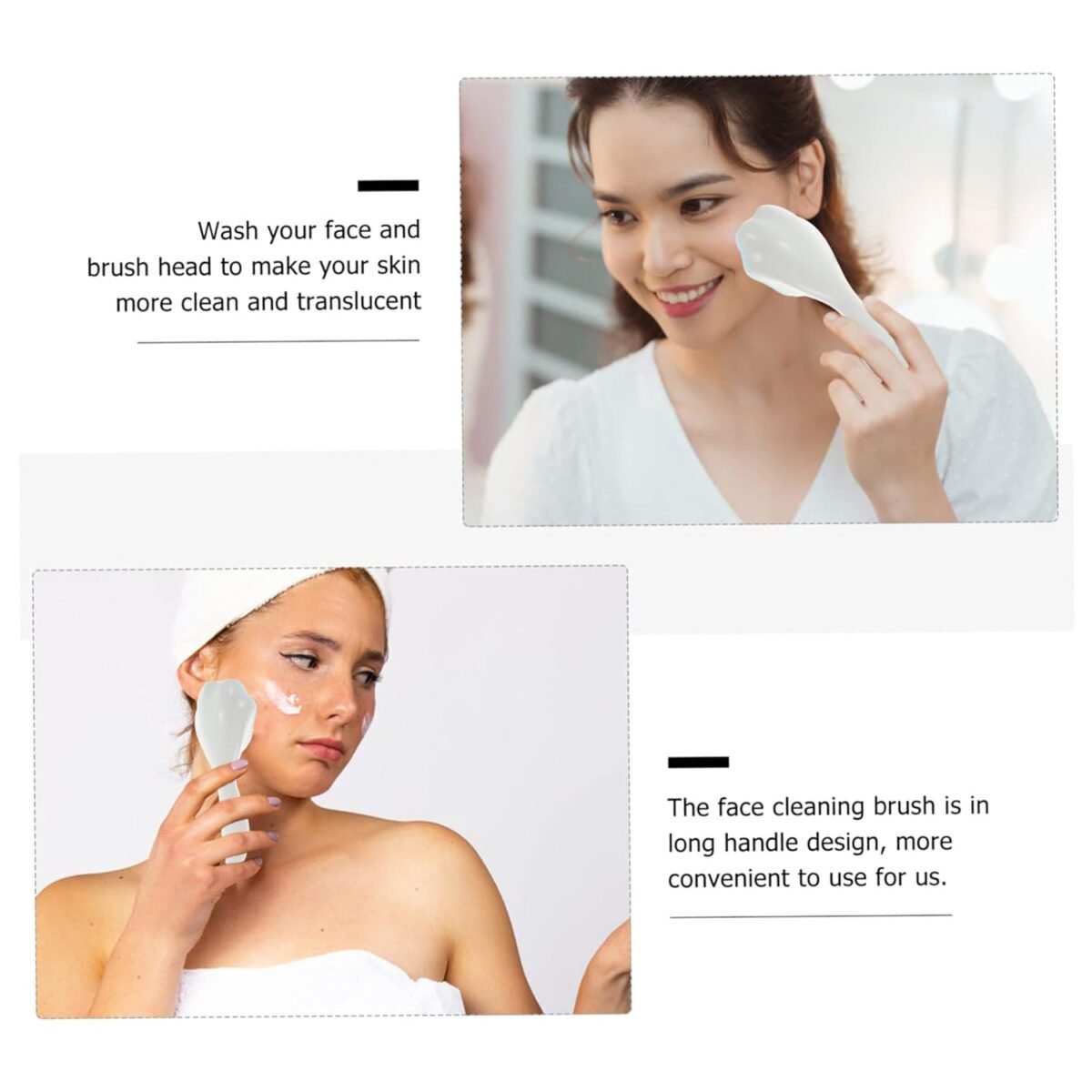 Silicone Face Scrubber Exfoliating Brush, Manual Handheld Facial Cleansing Brush (1 Pc) - Image 3
