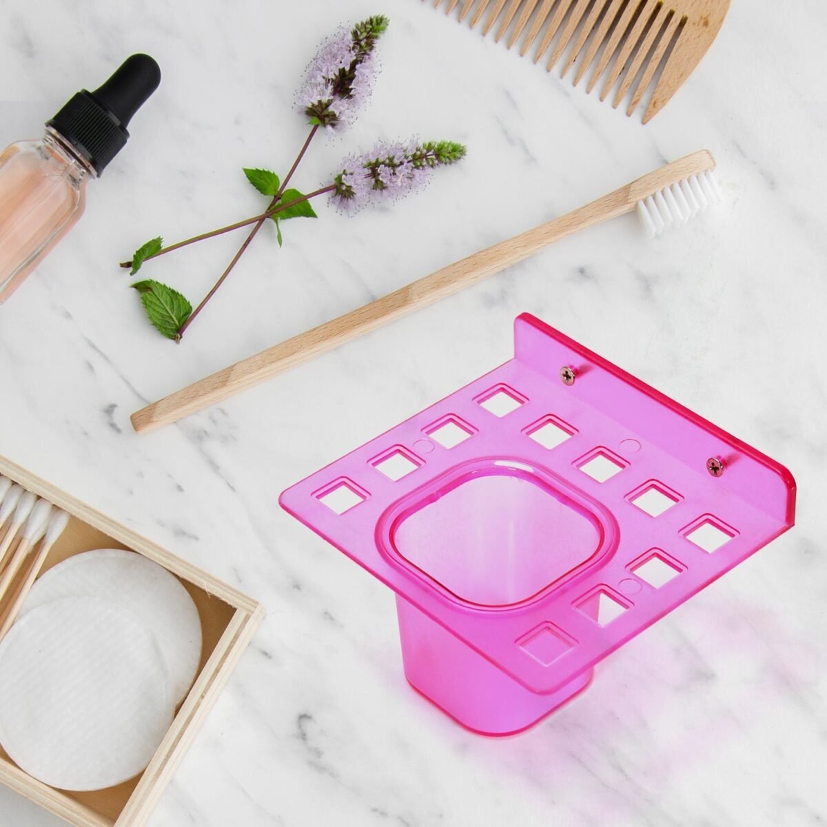 2-in-1 Tumbler Dish & Toothbrush Holder (2-Pcs) - Image 6