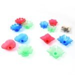 Colourful Reflection Diya Combo Plastic Candle Cup with Multi Shape (12 Pcs Set) - Image 5