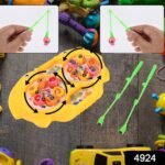 Fishing Game for Kids, Include 12 Pieces Fishes and 2 Fishing Rod, (1 Set) - Image 2