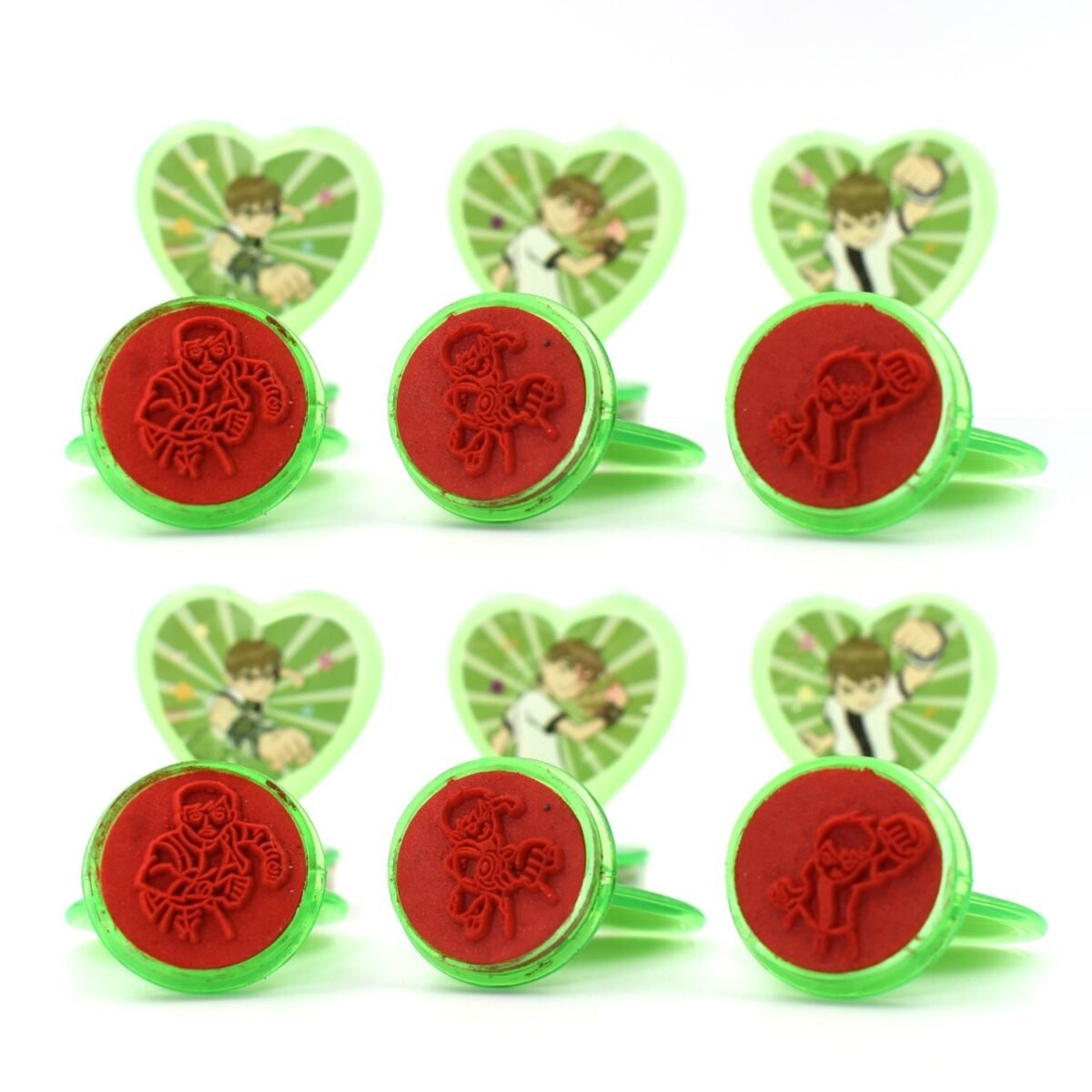 Cartoon Heart Stamps – Motivational Reward Stamps for Kids, Teachers & Parents (6 Pc, Multicolor) - Image 3
