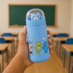 Double Wall Cartoon Glass Water Bottle 350Ml (1 Pc) - Image 4
