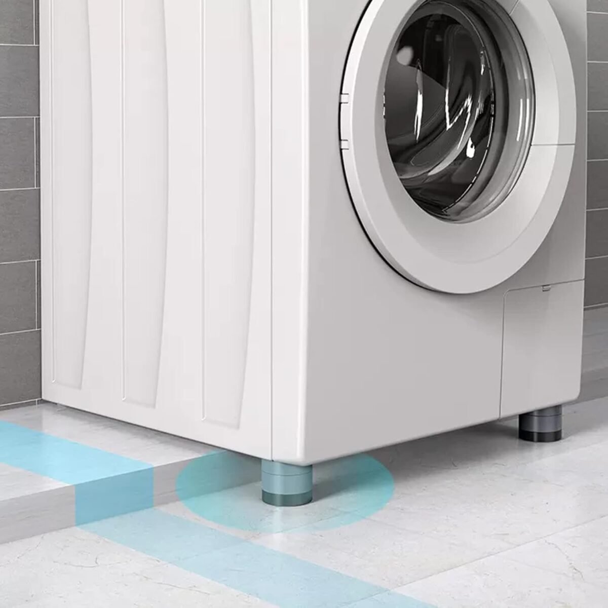 Round Washing Machine Support Pad (4 Pcs Set) - Image 3
