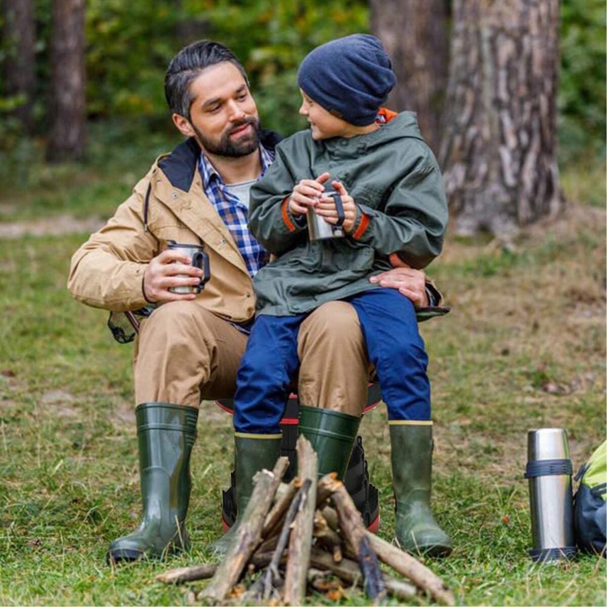 Foldable Retractable Height Adjusting Stool Space Saving Telescopic Stool for Fishing Hiking Stool for Adults and Kids. - Image 7