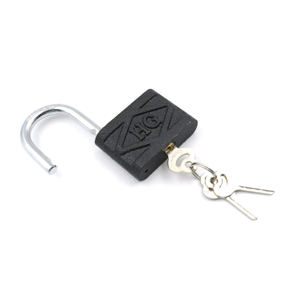 Thickened Black Iron Padlock – Brass Core, Waterproof, Anti-Theft (75/60/32mm) - Image 9