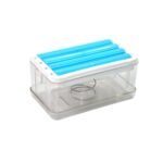 2-in-1 Portable Soap Dish & Dispenser – Multifunctional Soap Holder with Roller & Drain Holes for Bathroom, Kitchen, Home Use (1 Pc)