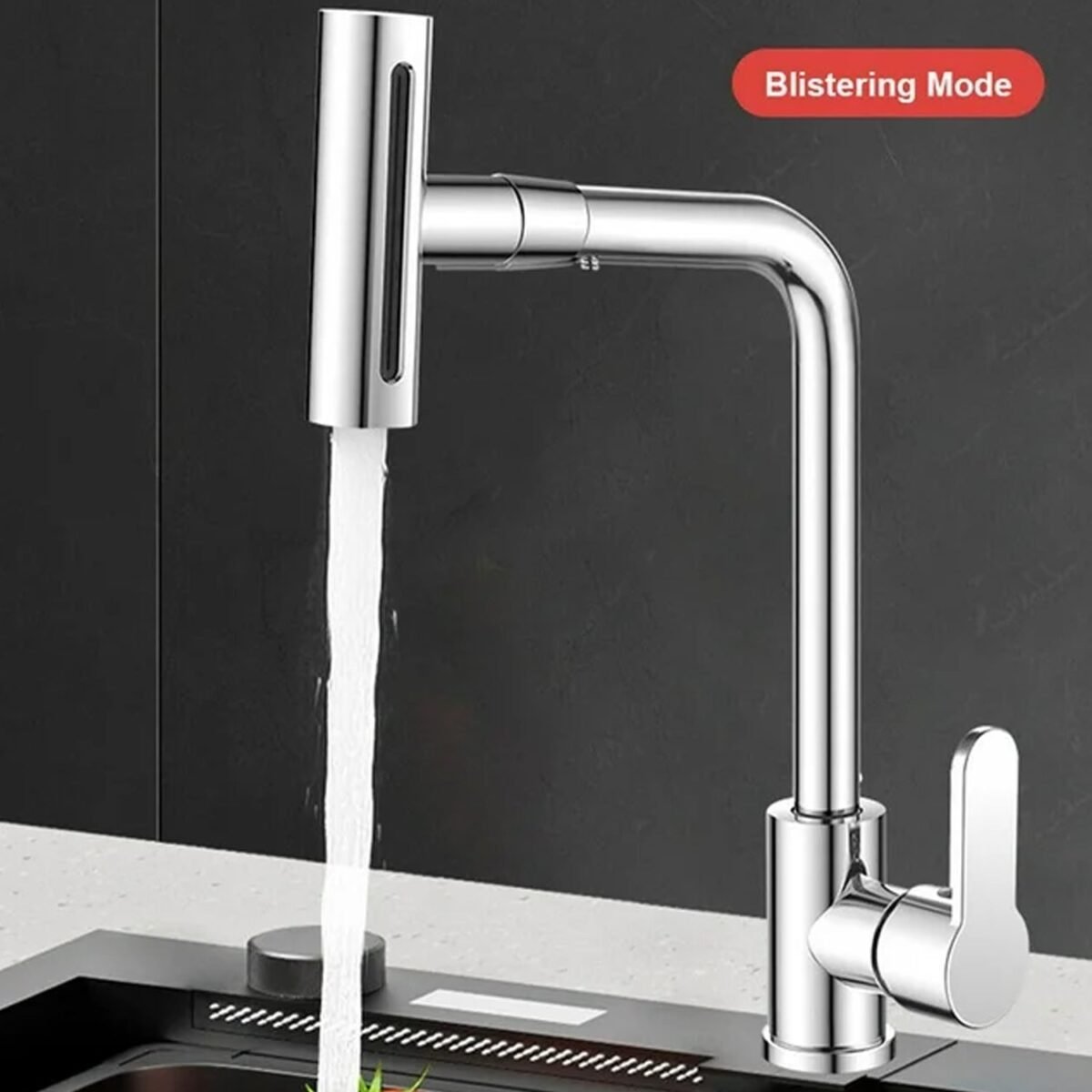 360° Rotating Waterfall Kitchen Faucet – Touch & Swivel Sink Extender (4 In 1 ) - Image 5