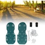 Lawn Aerator Sandals, Garden Grass Aerator Spiked Sandals Green Studded Shoes for Yard Patio Garden Excavation - Image 6