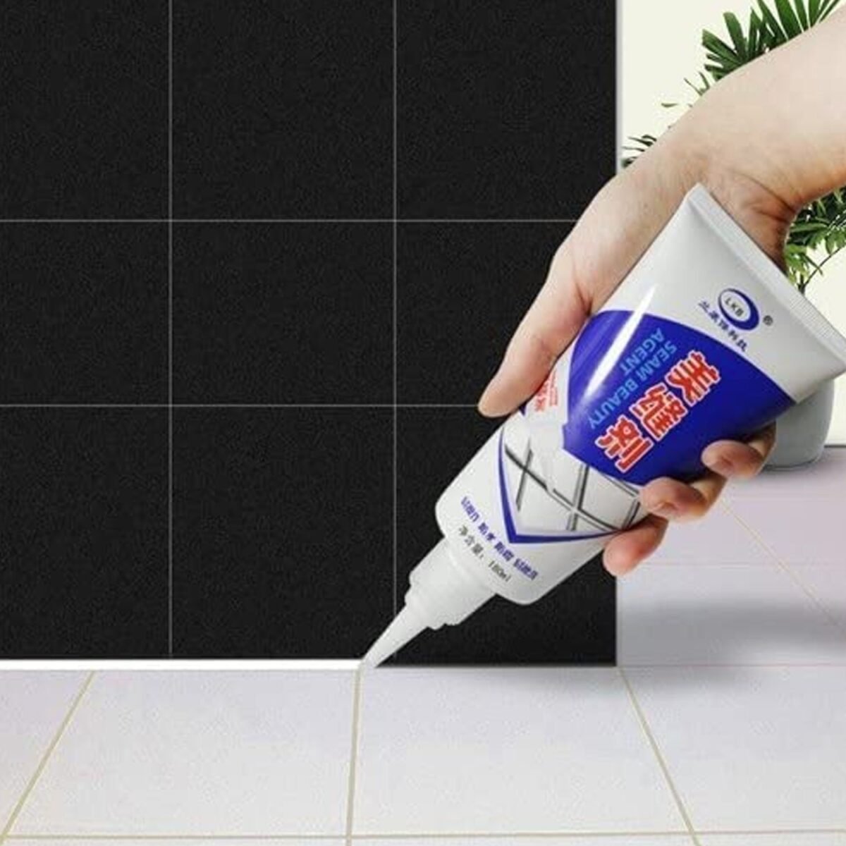 Waterproof Tile Gap / Crack / Grout Filler Water-Resistant Silicone Sealant for DIY Home Sink Gaps / Tiles Gaps / Grouts Repair Filler Tube For Home, Office, Bathroom, Toilets(180 Ml) - Image 1