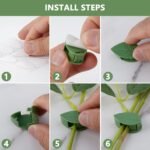 Plant Climbing Wall Clip, Self-Adhesive Vines Support Hooks for Indoor Outdoor Use (10 Pcs Set) - Image 7