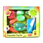 Realistic slice-able fruits and vegetables cut in 2 part play toy set - Image 6