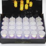 24 Pc Flameless and Smokeless Decorative Melting Candles LED Tea Light - Image 5