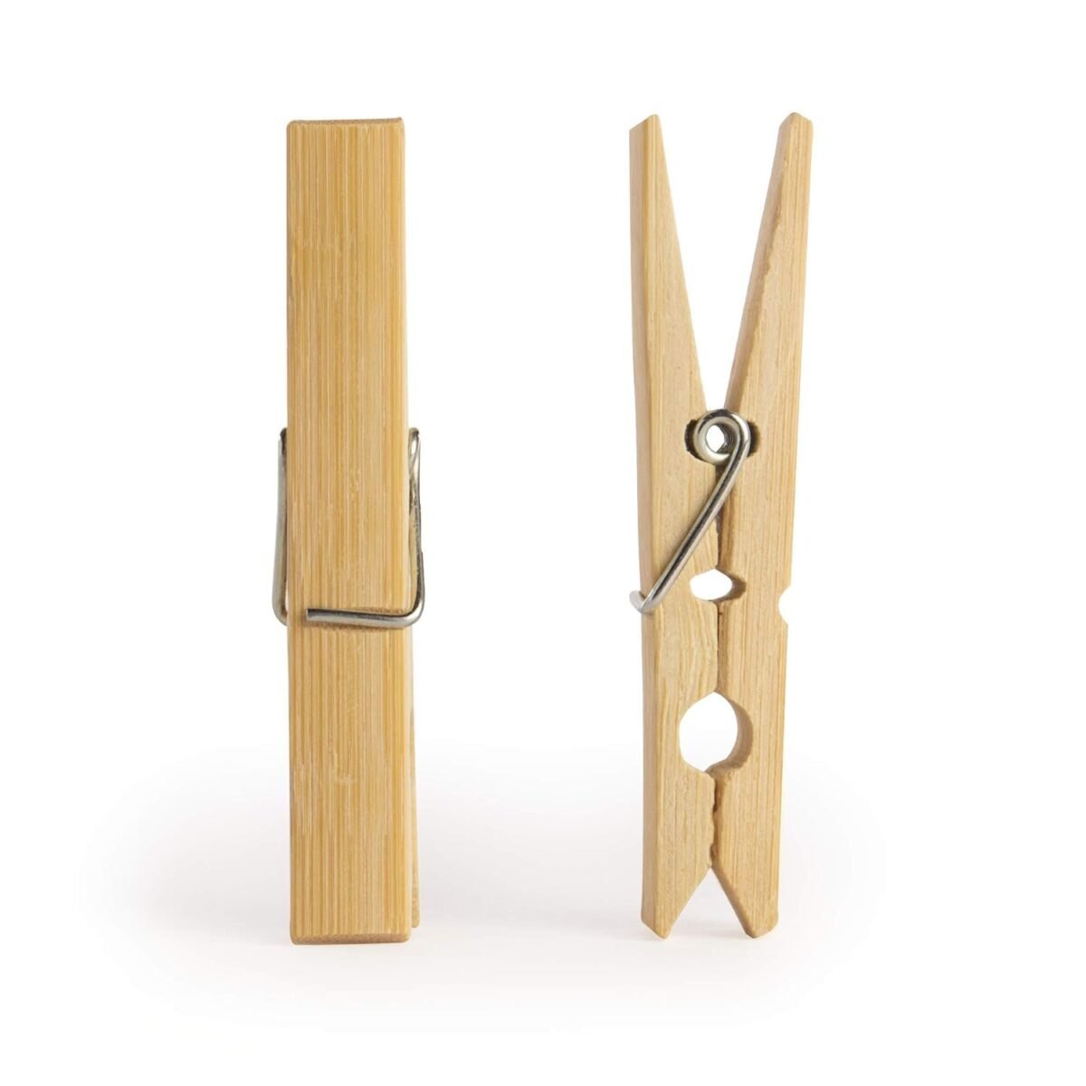 Heavy Duty Bamboo Wooden Cloth Clips / Pegs (10 Pcs Set) - Image 8