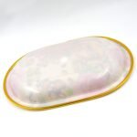 Small Plastic Flower Printed Design Serving Tray (1 Pc / 27 x 18 CM / Mix Color) - Image 5