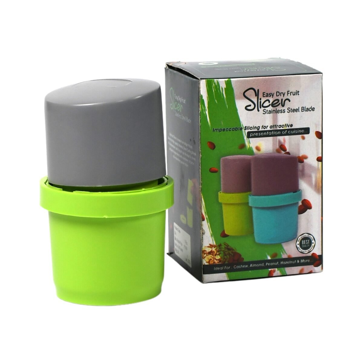 Plastic Dry Fruit and Paper Mill Grinder Slicer - 3-in-1 Blade for Chocolate and Butter, Standard, Multicolor - Image 4