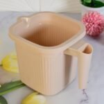 Plastic Square Bath Water Mug (1 Pc / 1000 ML / Mix Color) - Image 4