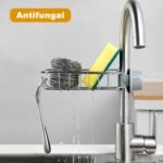 Soap, Sponge Holder, Stainless Steel Sink, Caddy Organizer (1 Pc) - Image 3