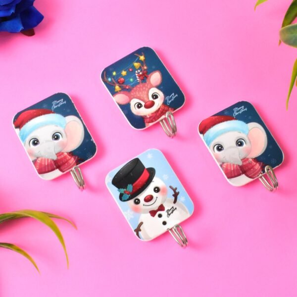Multipurpose Strong Cartoon Hook Self-Adhesive hooks (4 Pc Set)