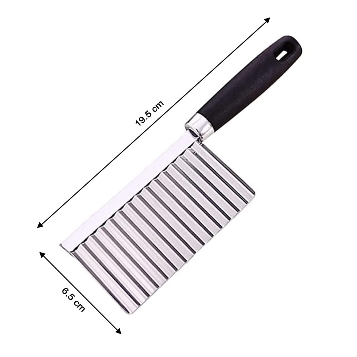 Stainless Steel Crinkle Cutter Knife for Salad and Vegetables - Image 6