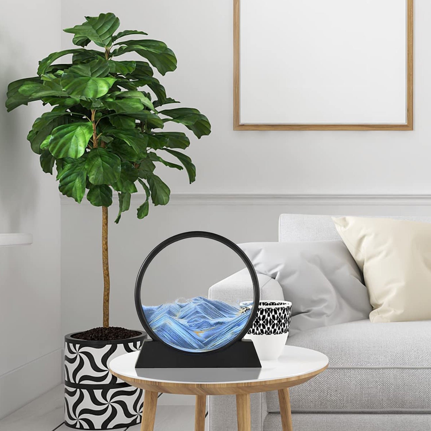 07_fe126167-2d86-4d11-8ac6-ad45c1a1b9e4.jpg 3D Moving Sand Art – Liquid Motion Deep Sea Sandscape with Round Glass Frame (1 Pc) - Image 1