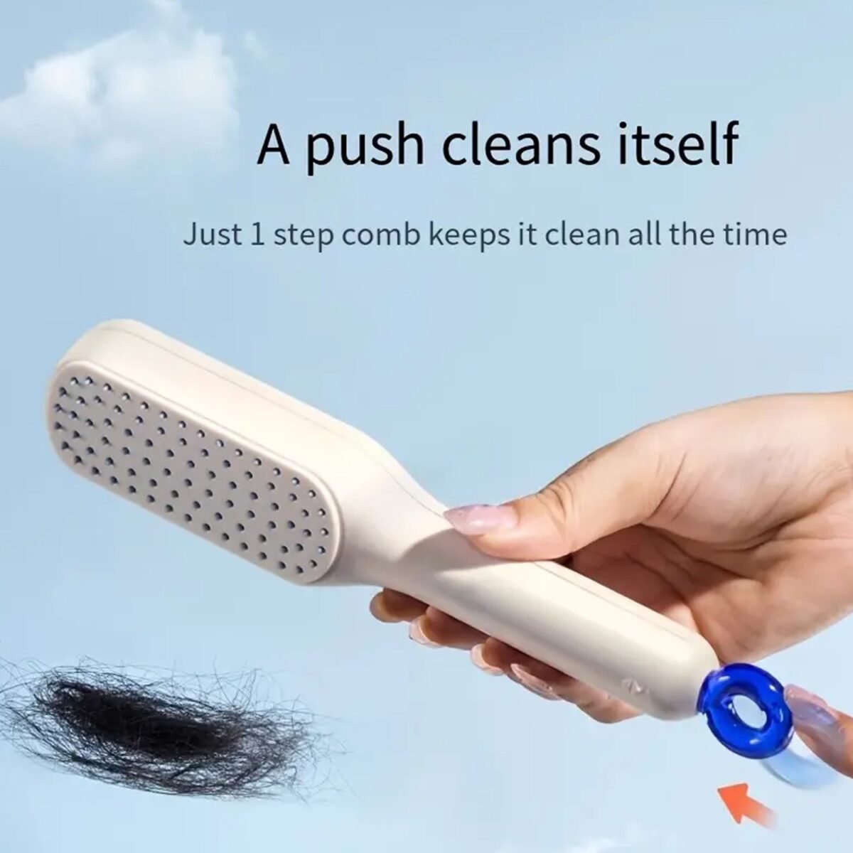 Self-Cleaning Hairbrush – Anti-Static, Detangling, Rotating Massage Comb, Hair accessories - Image 5