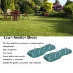 Lawn Aerator Sandals, Garden Grass Aerator Spiked Sandals Green Studded Shoes for Yard Patio Garden Excavation - Image 8