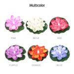 Water Floating Smokeless Candles & Lotus Flowers Sensor Led TeaLight for Outdoor and Indoor Decoration - Pack of 6 Candle (Pack of 6) - Image 7