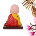 Solar Powered Sitting Buddha Statue,  Moving Head and Hand (1 Pc / Medium) - Image 7