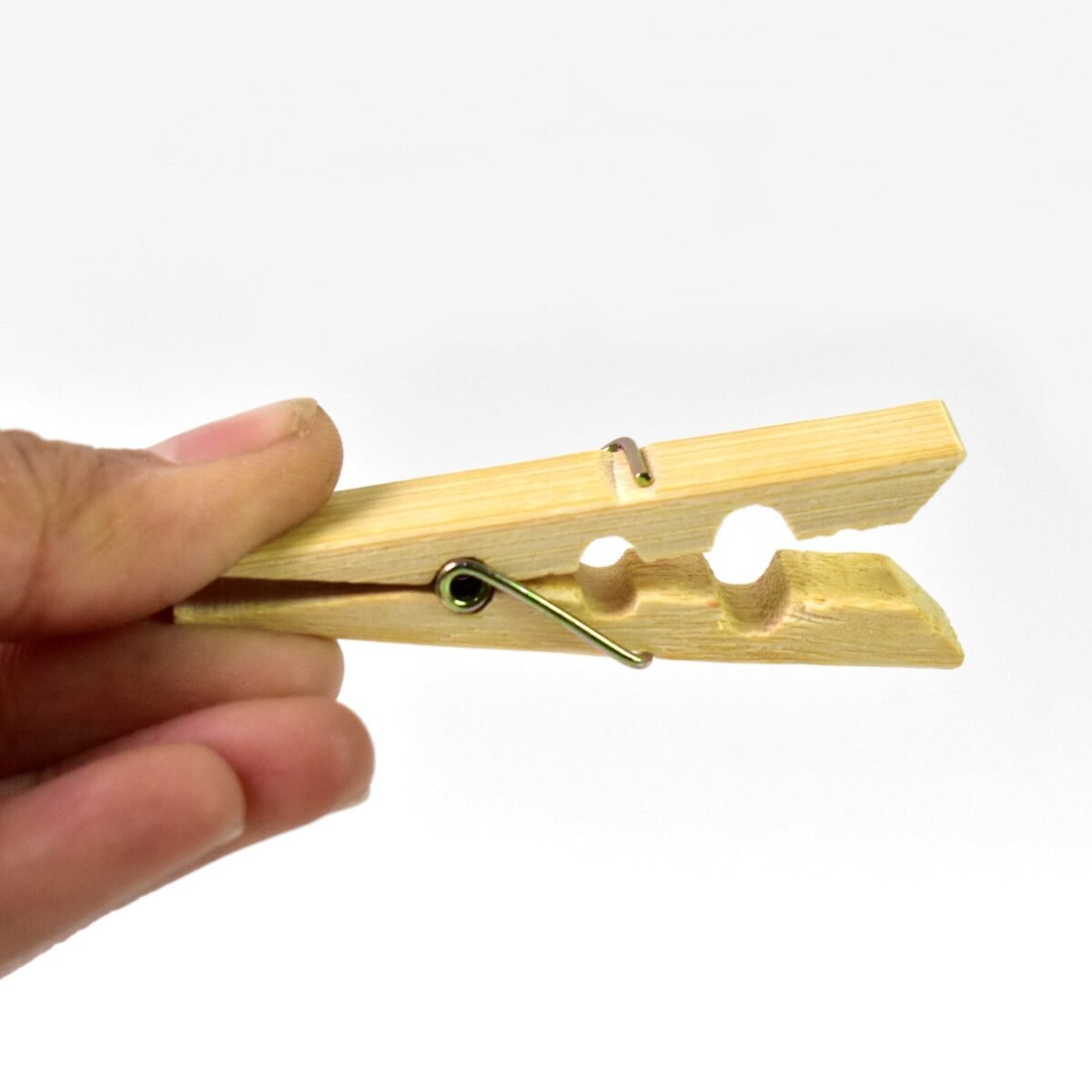 Heavy Duty Bamboo Wooden Cloth Clips / Pegs (10 Pcs Set) - Image 9
