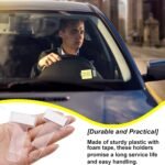 Windscreen cardholder, Fastag Stand, Transparent Ticket Holder Car (2 Pc Set) - Image 7