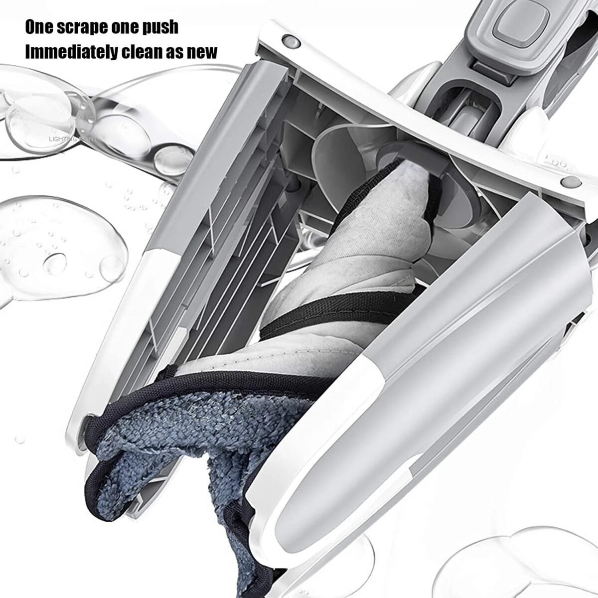 Adjustable 360° Flat Hand Mop: Floors, Walls, Ceilings (Easy Squeeze) - Image 7