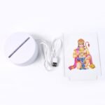 Beautiful 3D Lord Hanuman Frame with soft white light (1 Pc) - Image 4