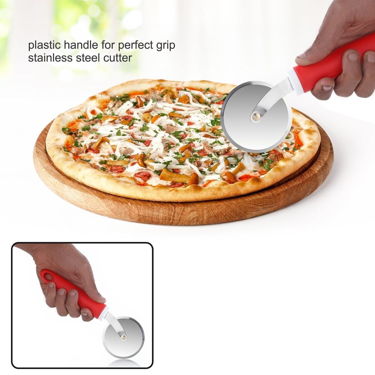 Ganesh GANESH PIZZA  /  PASTRY CUTTER Wheel Pizza Cutter  (Stainless Steel) - Image 5