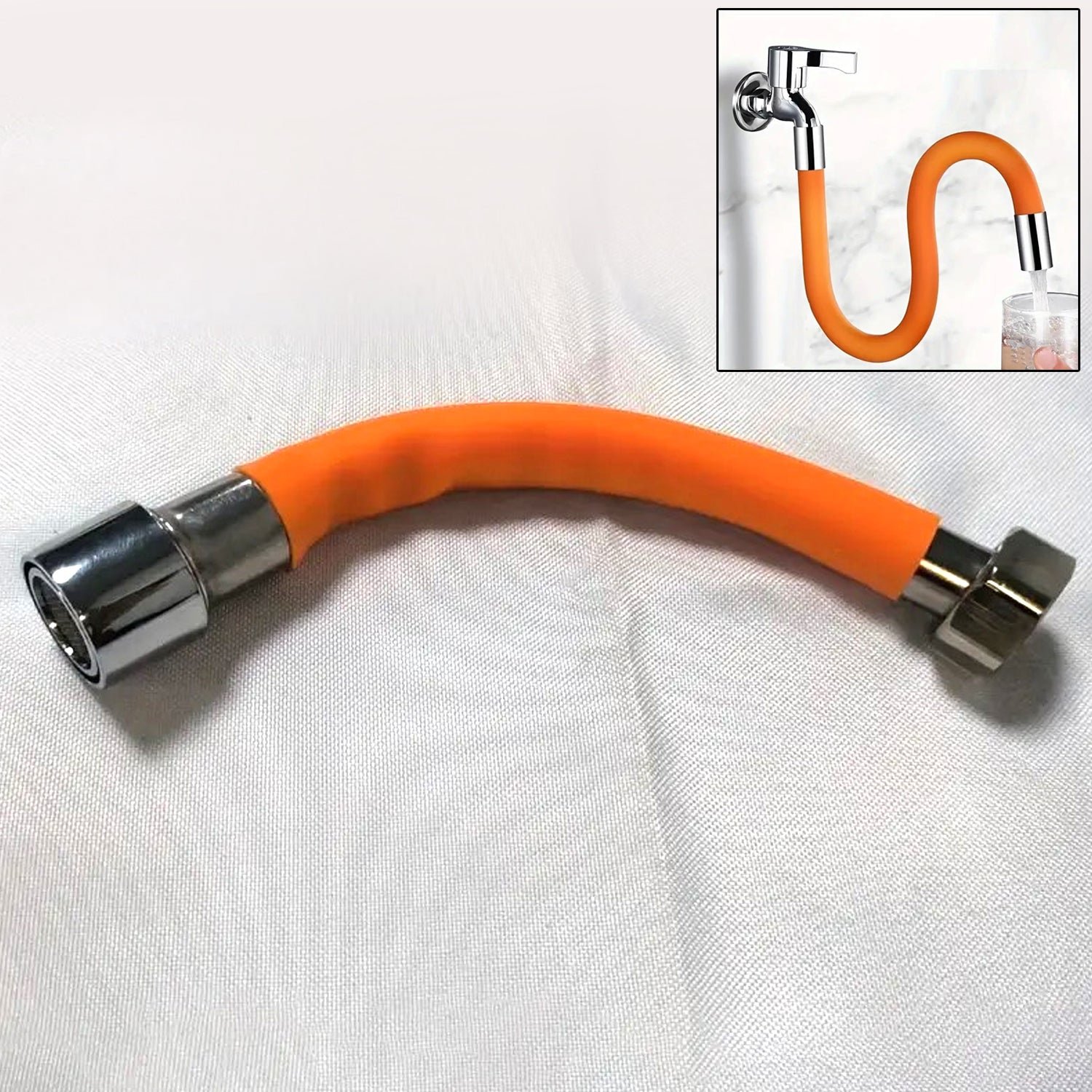 08_dee8778e-81b2-4ad0-9c42-e8dcd96afd0c.jpg Flexible Water Tap Extender, 360° Bending Faucet Extension Tube with Connector (18cm) - Image 1