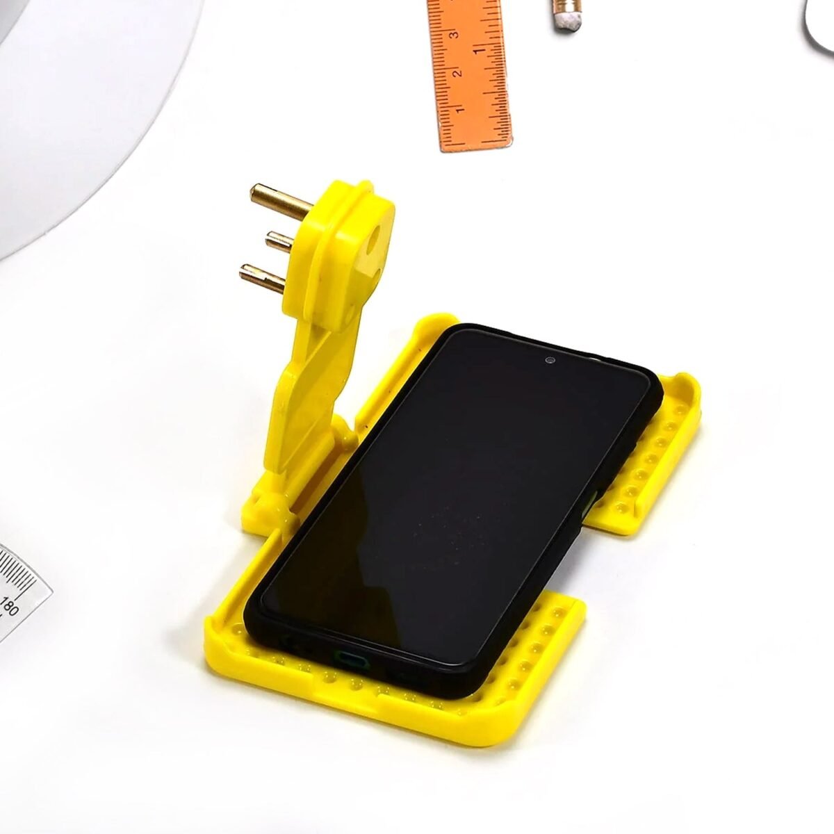 Multi-Purpose Wall Holder Stand for Charging Mobile, Just Fit in Socket and Hang (Mix Color / 1 pc) - Image 5