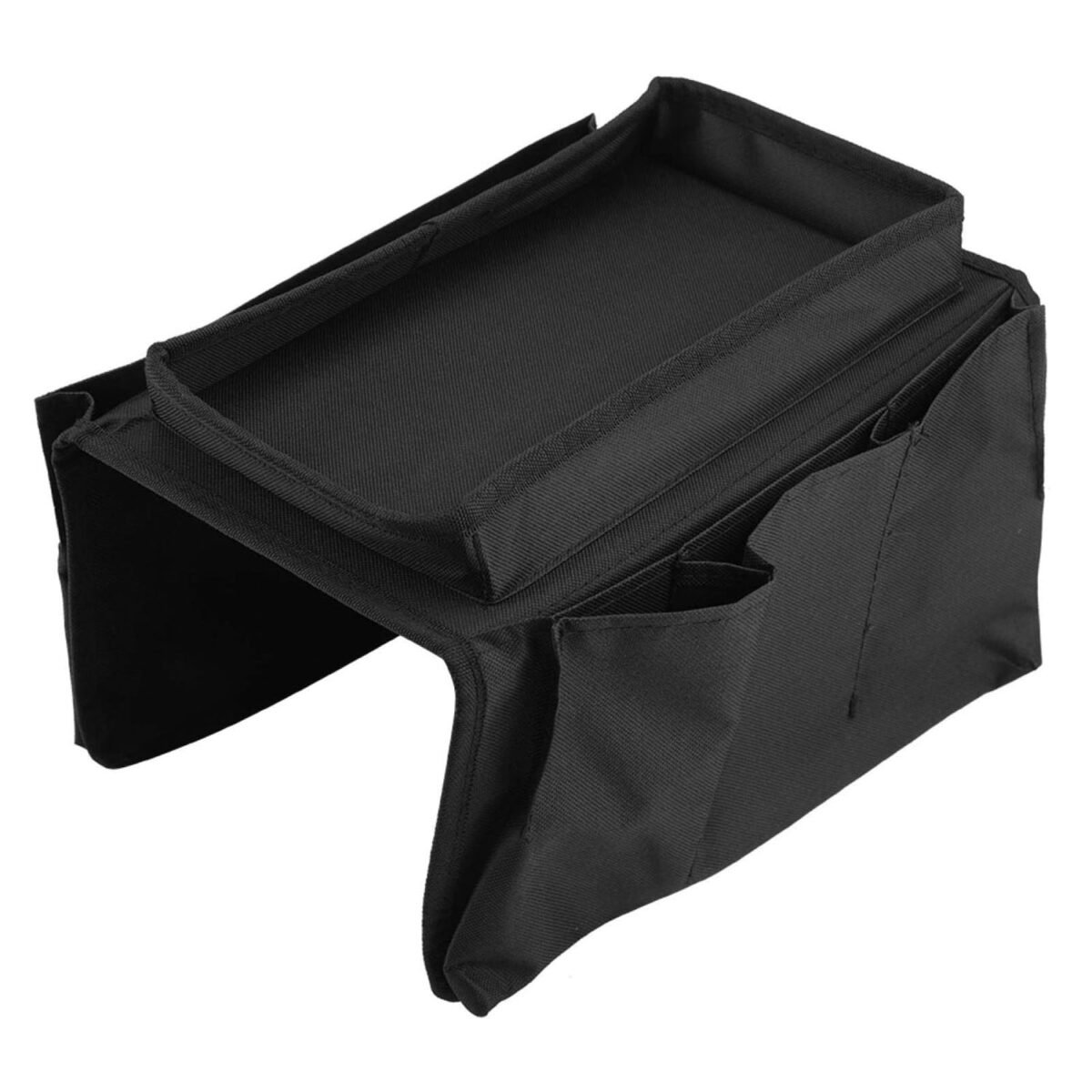 Sofa Arm Rest Hanging Storage Bag, Storage Bag for Sofa Ideal for Sorting Magazines Books (Black) - Image 4