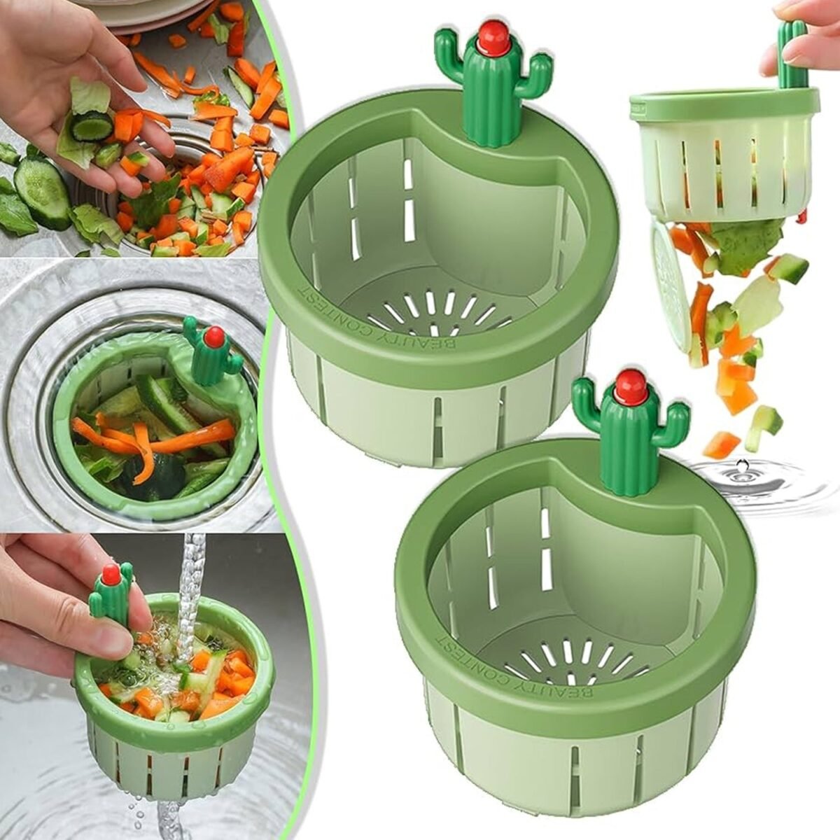 Plastic Kitchen Sink Drain Strainer (1 Pc) - Image 3