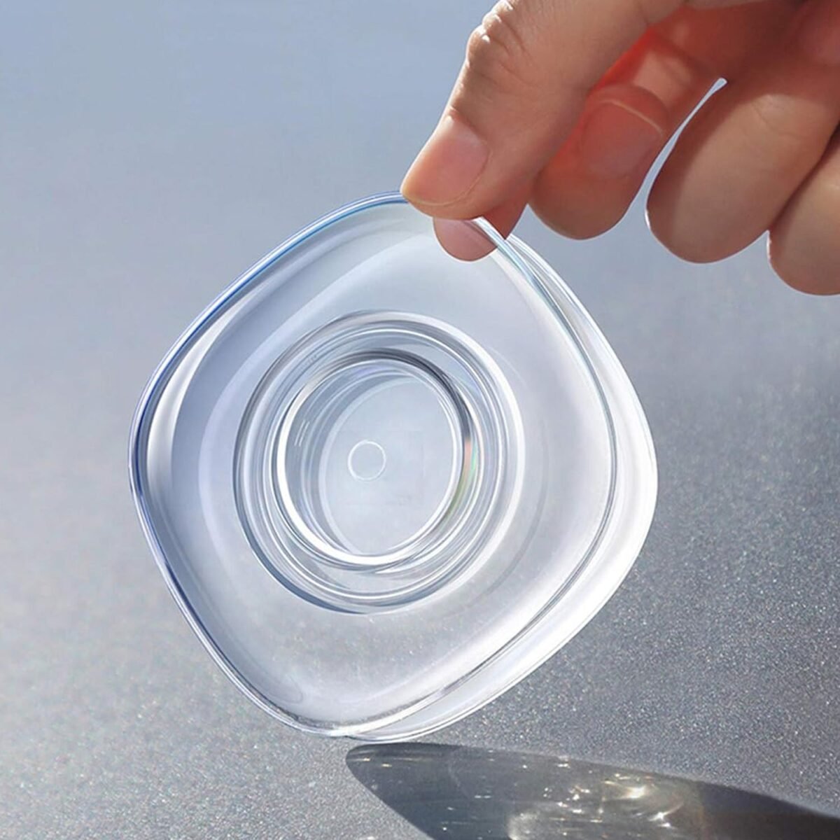 Multi Purpose Square Super Gel Pads for Holding Mobile & Spiral Cable Protector (1 Pc) - Image 1