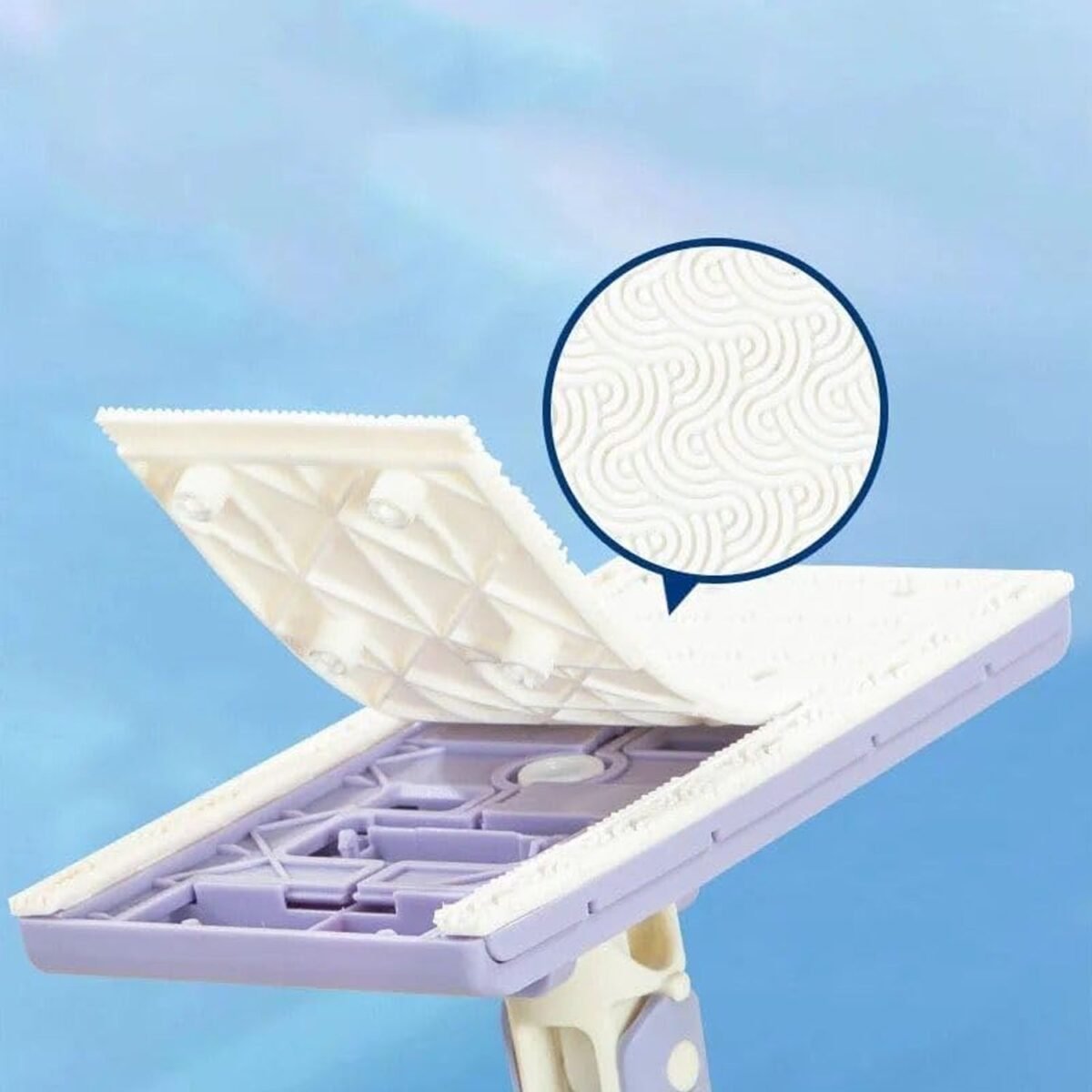 Automatic Cloth Changing Mini Mop with Push Pull Cloth Changing Handle (1 Pc) - Image 9